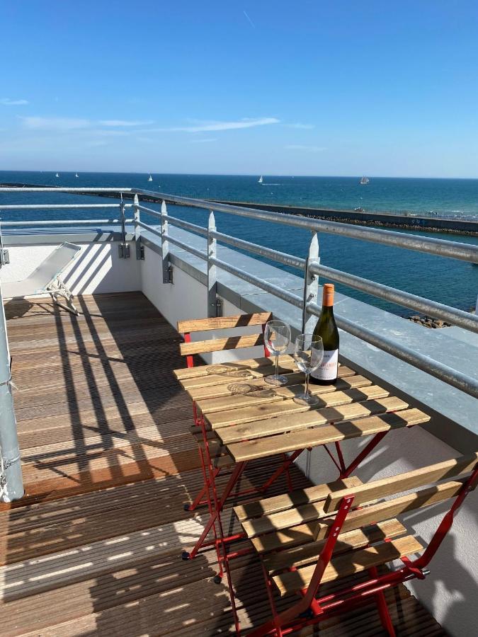 Penthouse Hygge Meerblick Am Strand Olpenæs Eksteriør billede